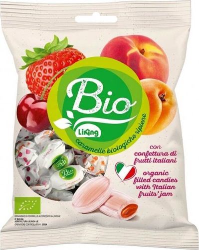 LIKING CUKIERKI Z NADZIENIEM Z DŻEMU MIX BEZGLUTENOWE BIO 90 g - LIKING 1