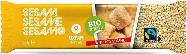 Oxfam BATON SEZAMOWY FAIR TRADE BIO 20 g - OXFAM 1