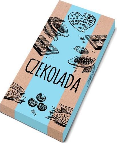 WEGAŃSKIE SERCE Czekolada masa kakaowa 35% 100 g Wegańskie serce 1