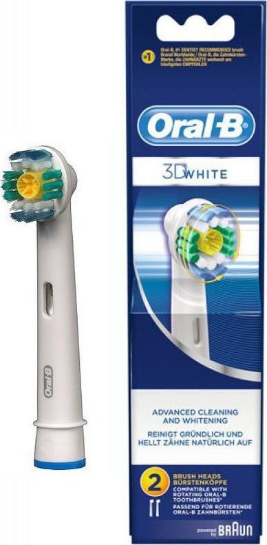 Oral-B Oral-B EB18-2 3D White Advanced Cleaning And Whitening - 2 końcówki do zaawansowanego czyszczenia i wybielania 1