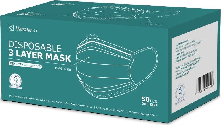 Surgical masks, face masks and respirators Protektor 000-992 MASKA ...