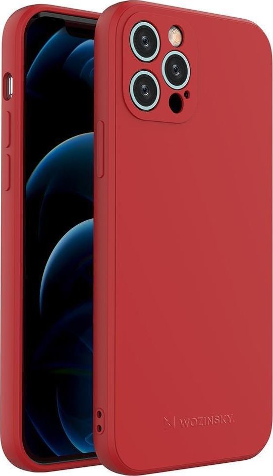Wozinsky Wozinsky Color Case silikonowe elastyczne wytrzymałe etui iPhone 13 Pro Max czerwony 1