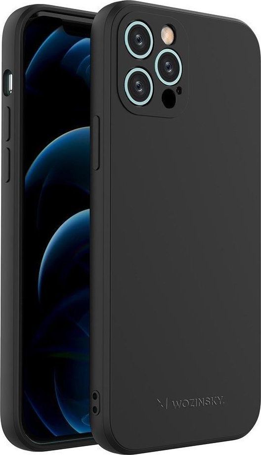 Wozinsky Wozinsky Color Case silikonowe elastyczne wytrzymałe etui iPhone 13 Pro Max czarny 1