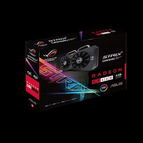 Asus Radeon RX 460 4GB GDDR5 (128 Bit) DVI, HDMI, DP, BOX (STRIX