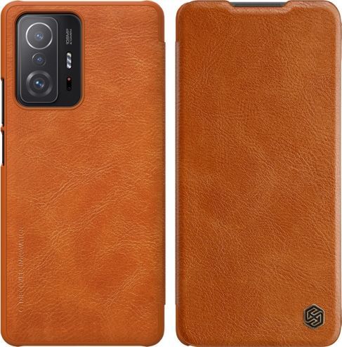 Nillkin Etui Nillkin QIN do Xiaomi Mi 11T/11T PRO (Brązowe) uniwersalny 1