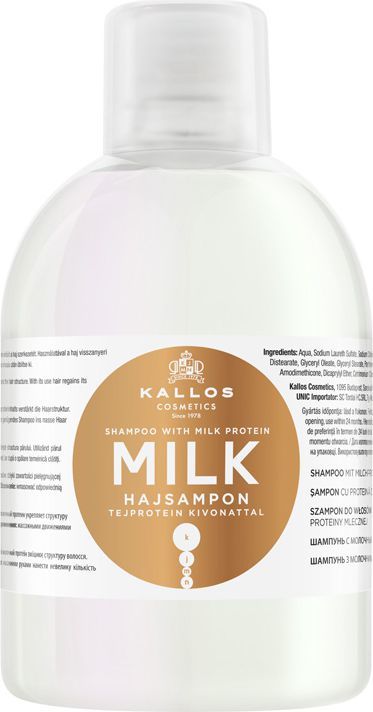  Kallos KJMN Szampon Milk z wyciągiem proteiny mlecznej 1000ml 1