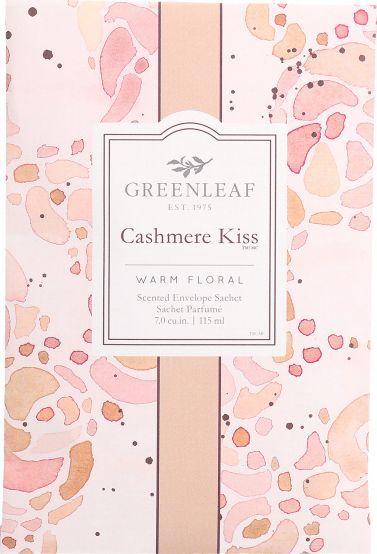 Green Leaf woreczek zapachowy Cashmere Kiss 17 cm drewniany różowy 1