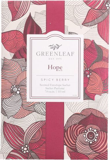 Green Leaf woreczek zapachowy Hope 17 cm drewniany czerwony/różowy 1