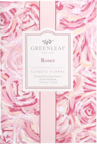 Green Leaf woreczek zapachowy Roses 17 cm drewniany różowy 1