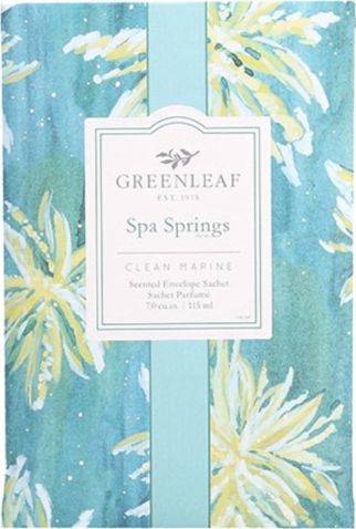 Green Leaf woreczek zapachowy Spa Springs 17 cm drewniany niebieski 1