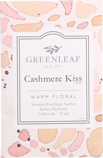 Green Leaf woreczek zapachowy Cashmere Kiss 5,5 x 9 cm drewniany różowy 1