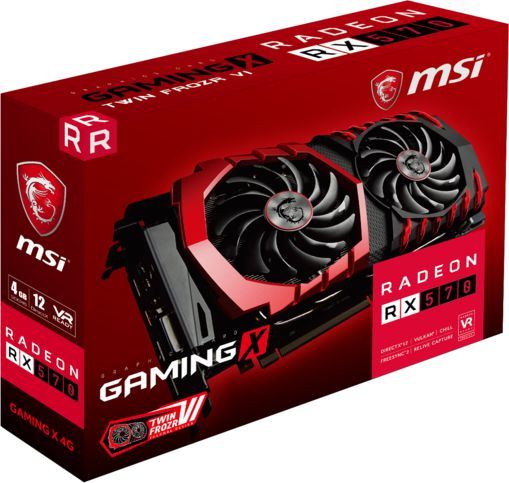 MSI Radeon RX 570 GAMING X 4GB GDDR5 (256 Bit), DVI-D, HDMI