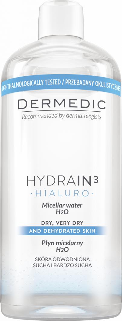 Dermedic DERMEDIC HYDRAIN 3 HIALURO Płyn micelarny H2O 500 ml 1
