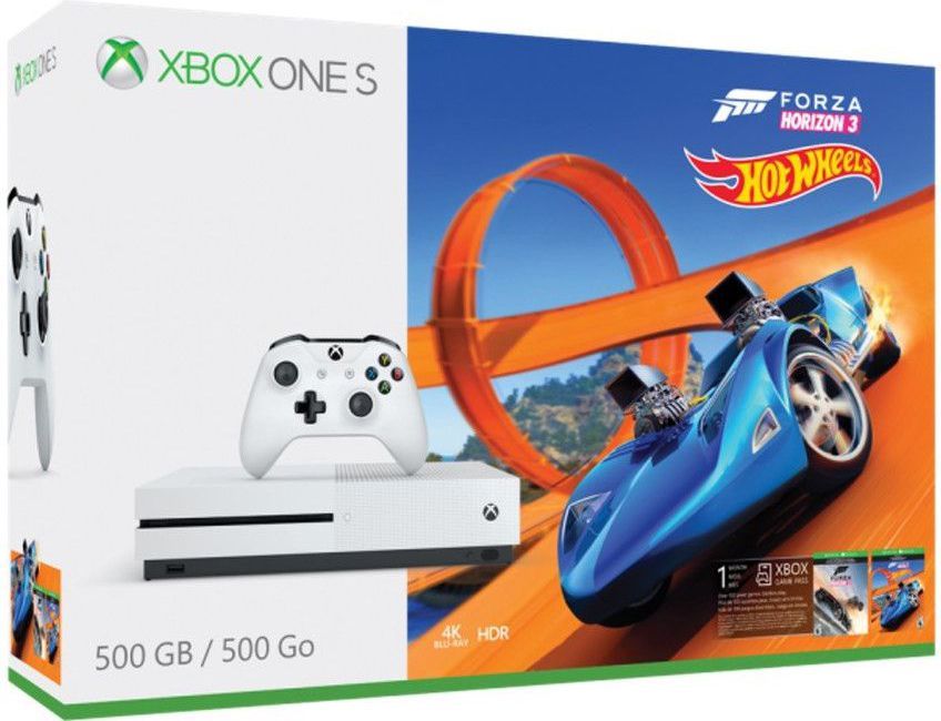 Microsoft Xbox One S 500 GB + Forza Horizon 3 + Hot Wheels (ZQ9-00210) 1