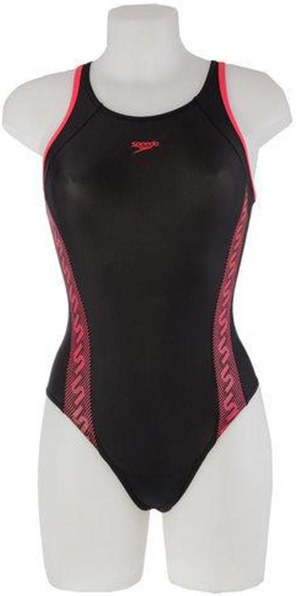 Speedo Strój kąpielowy Monogram czarny r. 30 w Hulahop.pl Strój kąpielowy dziewczęcy Medalist Endurance+ Black r. 172
