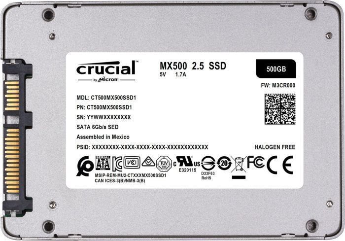 Dysk SSD Crucial MX500 500 GB 2.5" SATA III (CT500MX500SSD1) 3