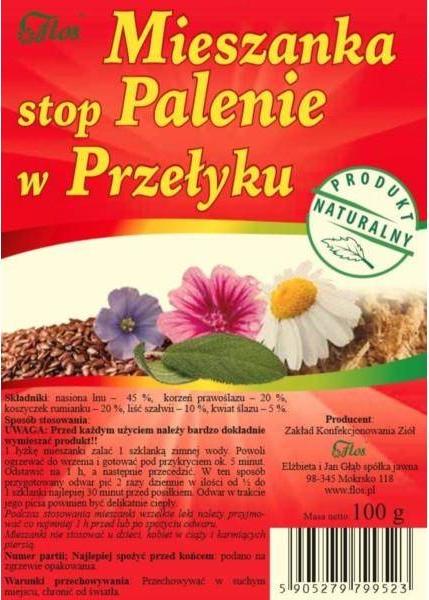 Flos Flos Mieszanka Stop Palenie W Przełyku 100G 1