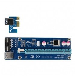 Delock Karta rozszerzenia PCIe x1 do x16 z kablem USB 60cm (41430) 1