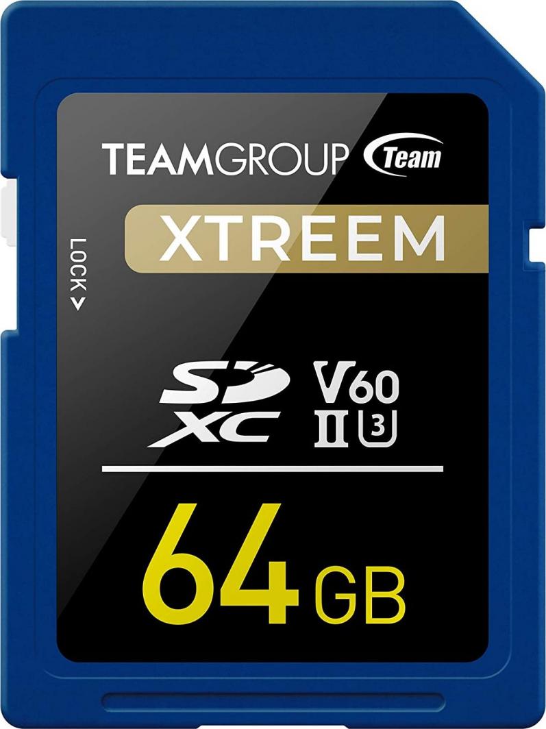Karta TeamGroup Xtreem SDXC 64 GB Class 10 UHS-II/U3 V60 (TXSDXC64GIIV6001) 1