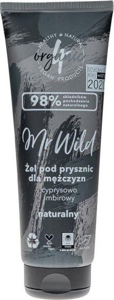 4organic 4ORGANIC_Mr Wild naturalny żel pod prysznic Cyprys i Imbir 250ml 1