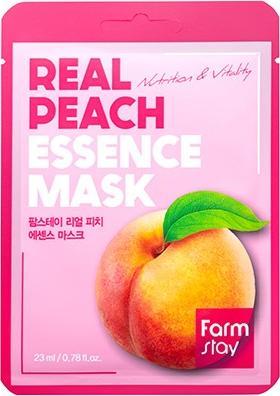 Farmstay Real Peach Essence Mask koreańska maseczka z brzoskwinią 23ml 1