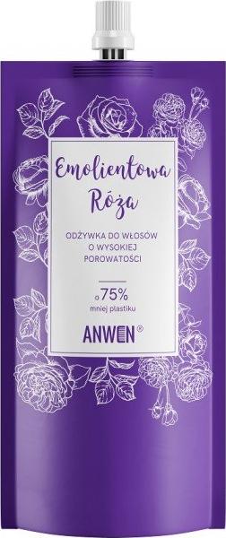 Anwen ANWEN_Odżywka do włosów o wysokiej porowatości Emolientowa Róża Refill 500ml 1