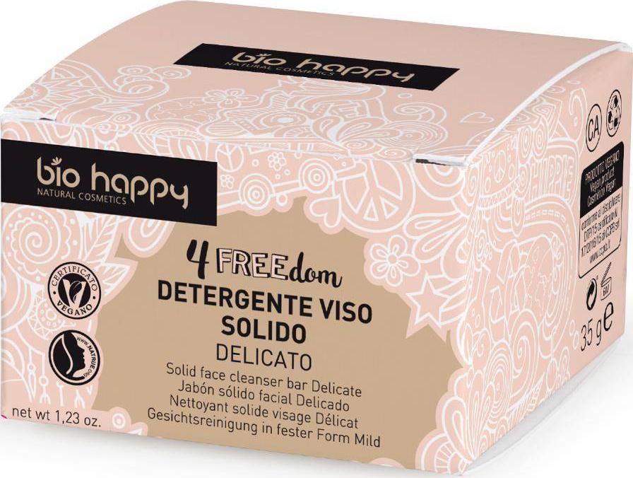 Bio Happy Freedom delikatna kostka do mycia twarzy Masło Shea 35g 1