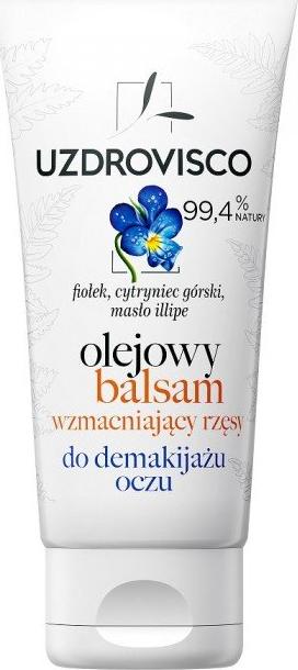 Uzdrovisco UZDROVISCO_Olejowy balsam wzmacniający rzęsy do demakijażu oczu Fiołek,Cytryniec Górski i Masło Illipe 60ml 1