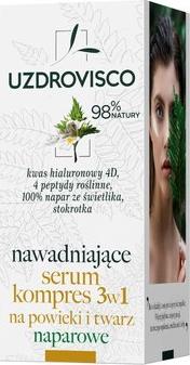 Uzdrovisco UZDROVISCO_Serum kompres 3w1 nawadniające na powieki i twarz naparowe 50ml 1
