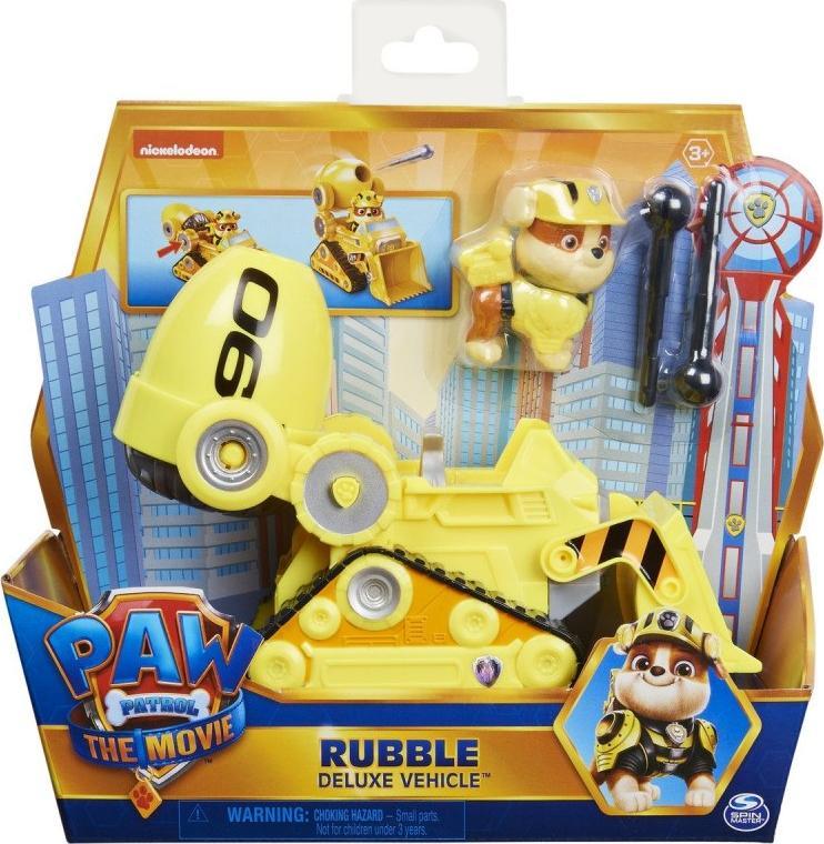 Figurka Spin Master Zestaw Psi Patrol Film Pojazdy Bohaterów Deluxe Rubble (6060298/20130065) 1