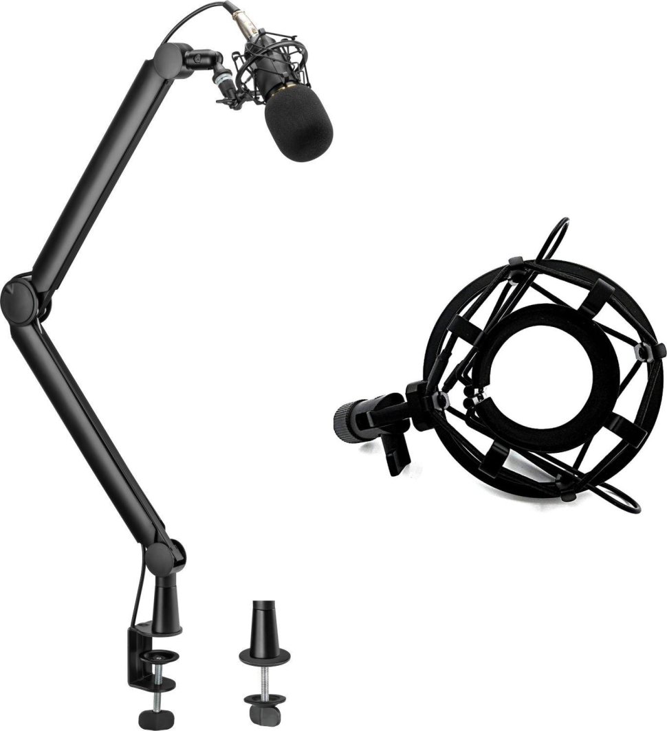 Mozos Mozos SB39 - Statyw Biurkowy Na Mikrofon + Kosz antywibracyjny Shock SHM1 1