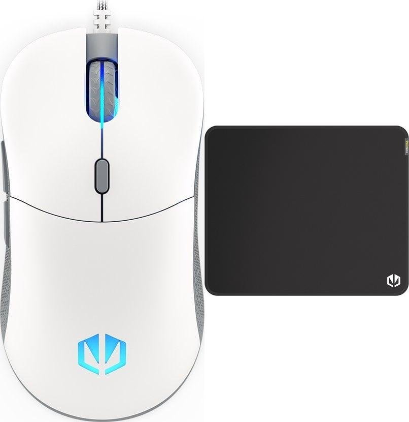 Mysz Endorfy Mysz Endorfy GEM Onyx White (EY6A012) + Podkładka Cordura Speed M 1