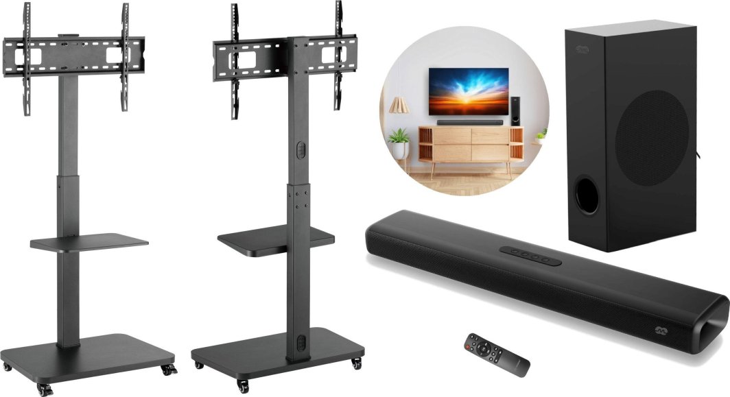 Mozos Mozos MSTV mobilny stojak tv stand do telewizora + Soundbar THEATER 1