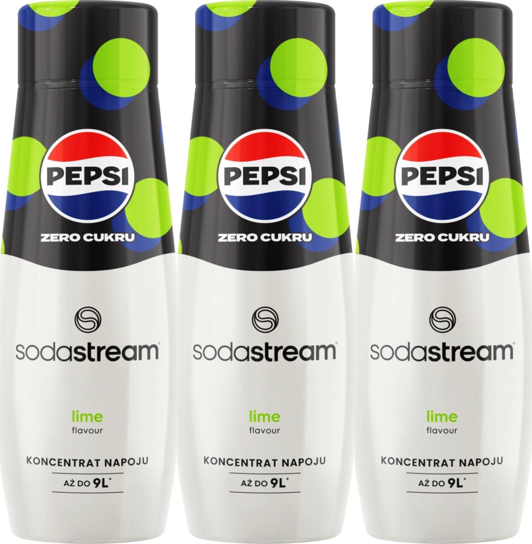 Sodastream 3 x Syrop Pepsi MAX lime 440 ml 1