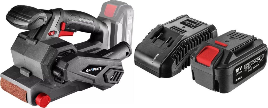 Szlifierka Graphite Szlifierka Graphite 58GE136 + akumulator 4 Ah z ładowarką 58GE132 1