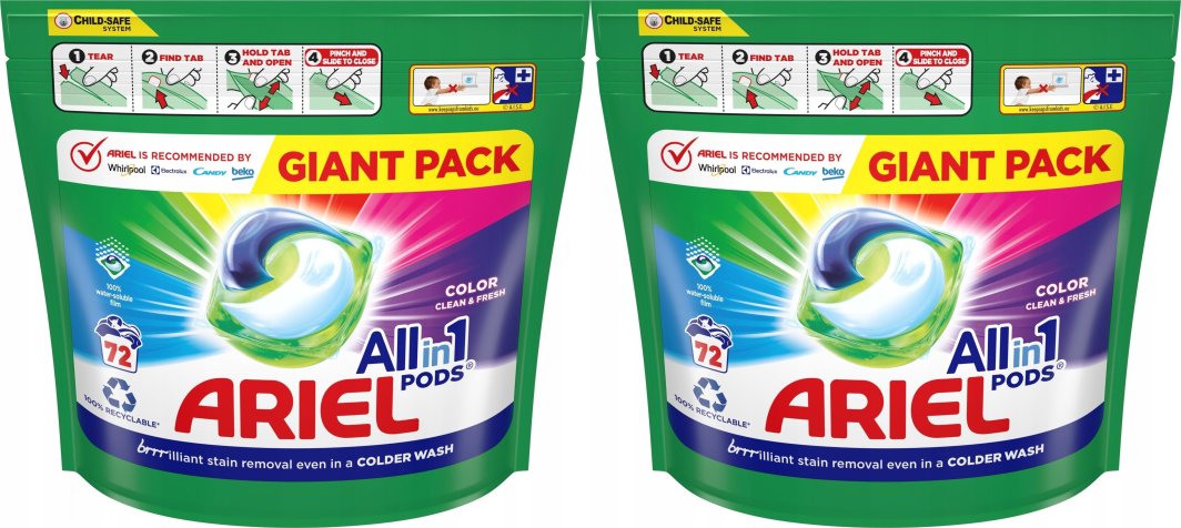 Ariel All-in-1 PODS Colour Kapsułki do prania 144 szt. 1