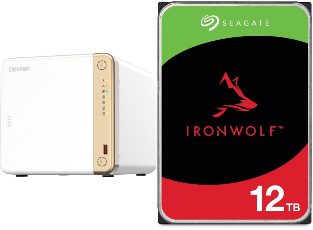 Serwer plików Qnap TS-462-4G + Seagate IronWolf 12TB (ST12000VN0008) 1