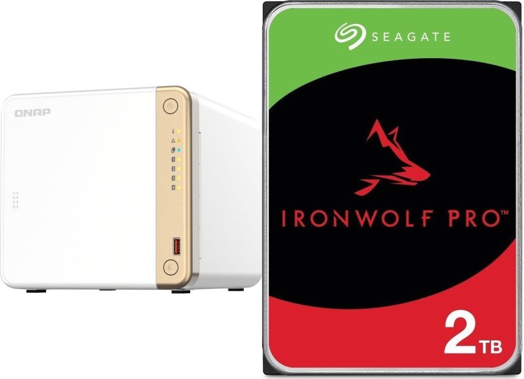 Serwer plików Qnap TS-462-4G + Seagate IronWolf 2TB (ST2000VN003) 1