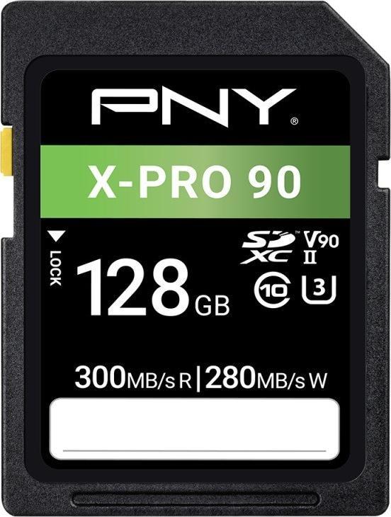 Karta PNY X-PRO 90 SDXC 128 GB UHS-II/U3 V90 (P-SD128V90300XPRO9-GE) 1