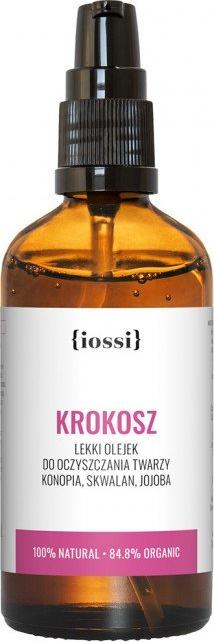 Iossi IOSSI_Krokosz lekki olejek do oczysczania twarzy Konopia,Skwalan,Jojoba 100ml 1