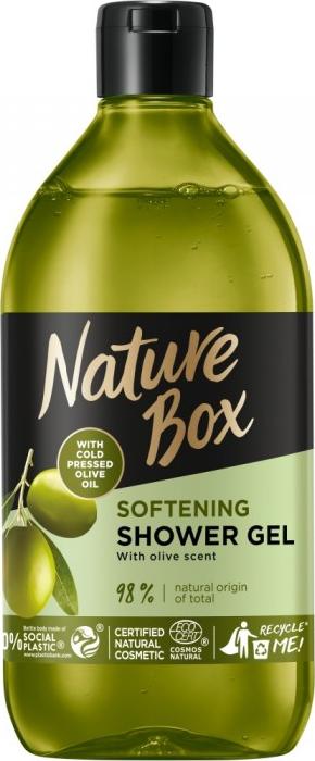 Nature Box NATURE BOX_Softening Shower Gel zmiększający żel pod prysznic Oliwka 385ml 1