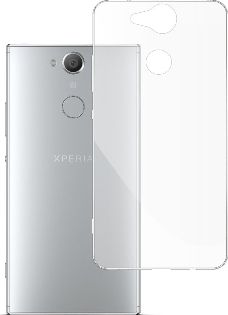 etumi Etui Do Sony Xperia Xa2 Gumowe Slim Clear View Pokrowiec Ochronny / Futerał Obudowa / Ochrona Clear Cover Bezbarwne Slim Case0220 1