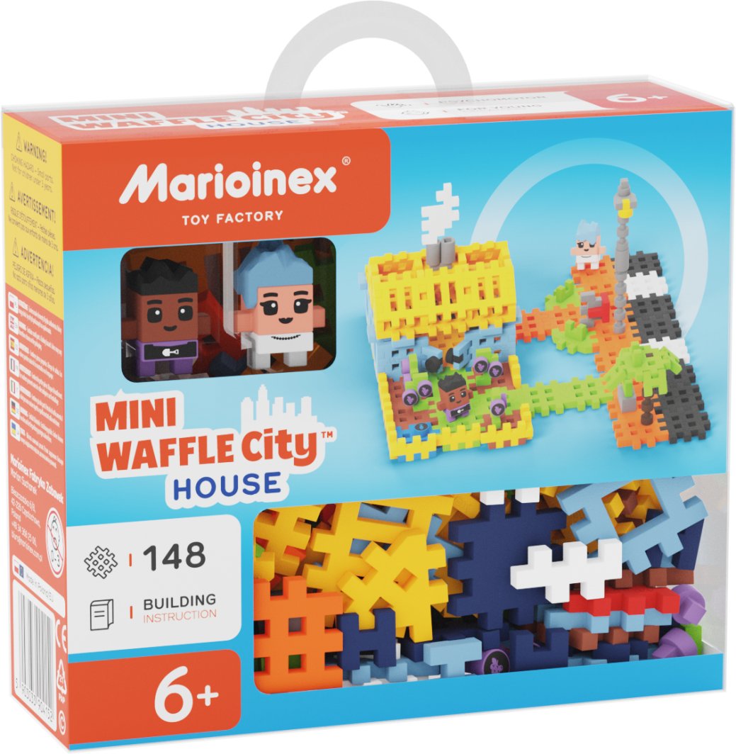 Marioinex Klocki Waffle mini - Dom 148 elementów (904152) 1