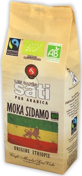 Kawa mielona Cafe Sati Polska Moka Sidamo Bio Fairtrade 250g mielona 1