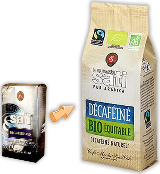 Kawa mielona Cafe Sati Polska bez kofeiny 250g mielona 1