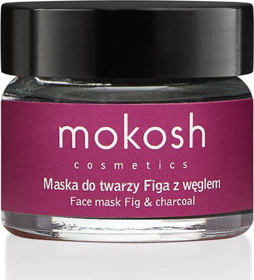 Mokosh Wygładzająco-oczyszczająca maska do twarzy Figa z węglem 15 ml 1