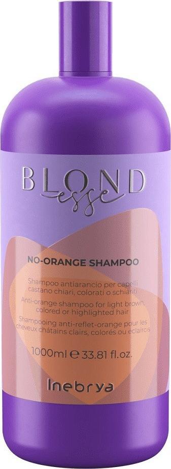 Inebrya INEBRYA_Blondesse No-Orange Shampoo do włosów jasnobrązowych, farbowanych ub rozjaśnionych 1000ml 1