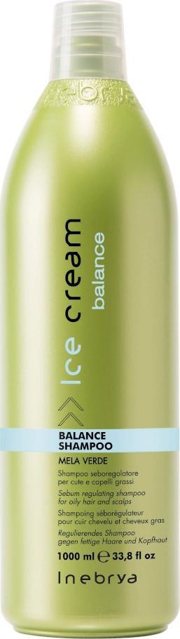 Inebrya INEBRYA_Ice Cream Balance Shampoo szampon regulujuący sebum do włosów przetłuszczajacych się 1000ml 1