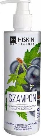 HiSkin HISKIN_Naturalnie szampon do włosów farbowanych albo po zabiegach Olej z Nasion Czarnej Porzeczki 300ml 1
