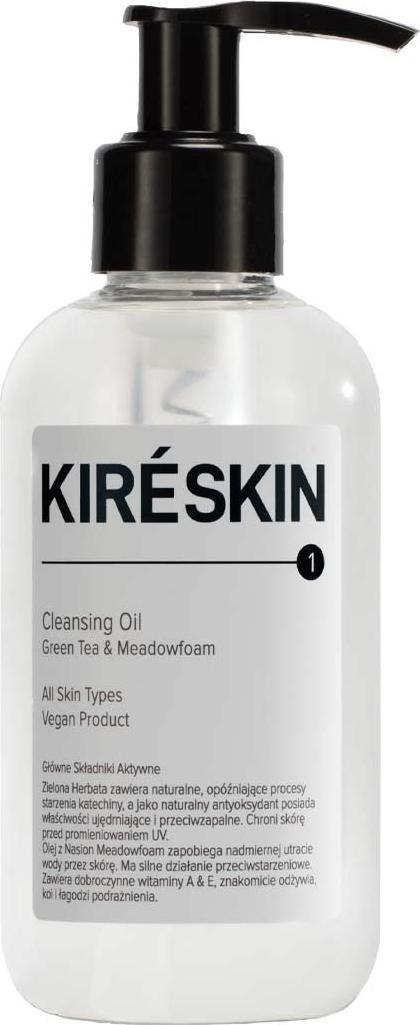 KireSkin KIRE SKIN_Cleansing Oil wegański olejek oczyszający do demakijażu Zielona Herbata&amp;Olejek Migdałowy 200ml 1